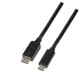 LOGILINK UA0335 LOGILINK - USB 3.2 Gen 1x1 USB-C M to DisplayPort 1.2 Cable, 1.8m | Turime parduotuvėje | ITwork
