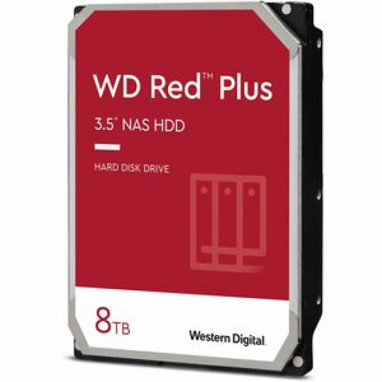 Dysk HDD WD Red Plus WD80EFPX (8 TB 3.5" 256 MB)