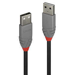 0.2M USB 2.0 TYP A KABEL ANTHRA LINE