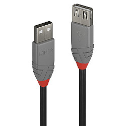 0.5M USB 2.0 TYP A VERLNGERUNGSKABEL ANTHRA LINE