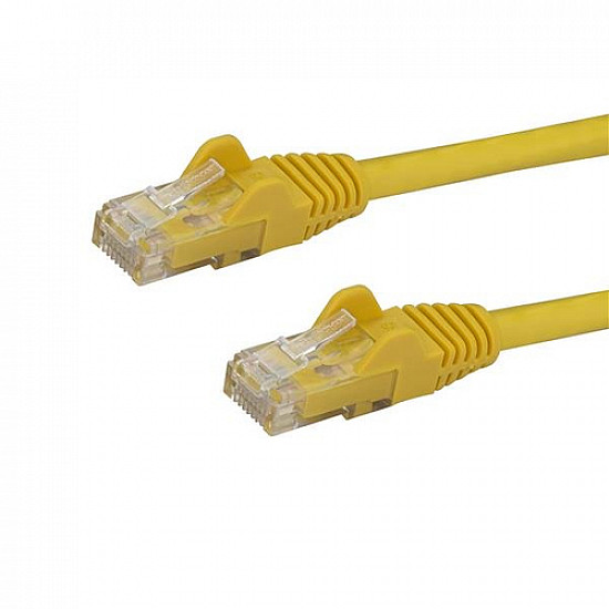 0.5M YELLOW CAT6 PATCH CABLE SNAGLESS ETHERNET CABLE - UTP