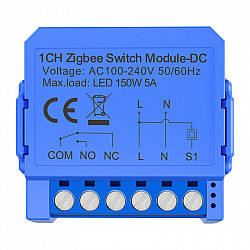1-channel ZigBee switch module with voltage-free contact Avatto ZWSM16-DC32V-1