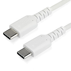 1 M USB C CABLE - WHITE HIGH QUALITY ARAMID FIBER