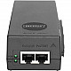 10 Gigabit Ethernet PoE+ Injektor, 802.3at, 30 W, PoE-Injektor schwarz