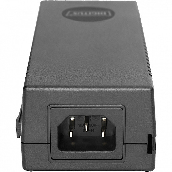 10 Gigabit Ethernet PoE+ Injektor, 802.3at, 30 W, PoE-Injektor schwarz