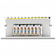 10 Patchpanel 8 Port Cat.6A grau, 0,5 HE