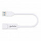 Manhattan USB-A Gigabit Network Adapter, White, 10/100/1000 Mbps Network, USB 3.0, Ethernet, RJ45, Three Year Warranty, Equivalent to USB31000SW.