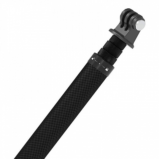 1.16m long Telesin carbon fiber selfie stick for sports cameras