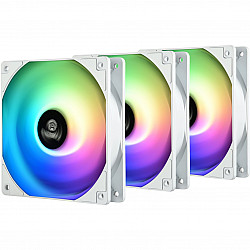 120mm Enermax Fan HF120 ARGB Case Fan White 3-Pack