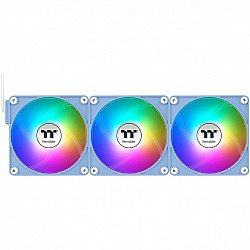 120mm Thermaltake CT120 EX Reverse ARGB Sync PC Cooling Fan Hydrangea Blue 3 Fan Pack