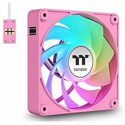 120mm Thermaltake CT120 EX Reverse ARGB Sync PC Cooling Fan Pink 3 Pack