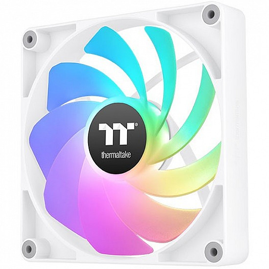 120mm Thermaltake CT120 Reverse ARGB Sync PC Cooling Fan White 2 Pack