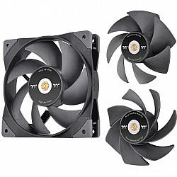 120mm Thermaltake GT12 PC Cooling Fan TT Premium Edition Black - 1 Pack
