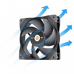 120mm Thermaltake GT12 PC Cooling Fan TT Premium Edition Black - 1 Pack
