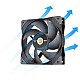 120mm Thermaltake GT12 PC Cooling Fan TT Premium Edition Black - 1 Pack