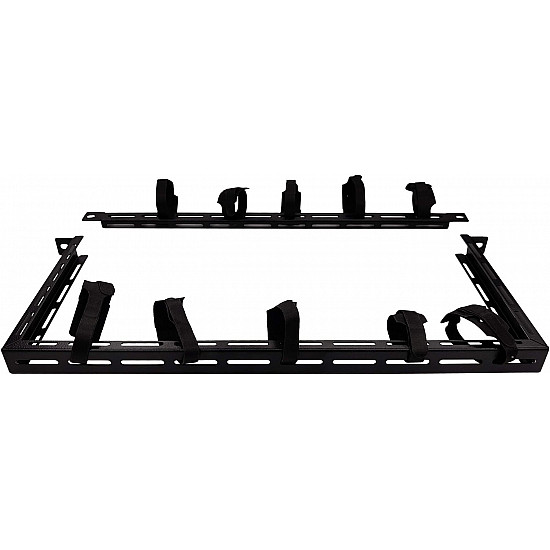 1/2U 19inchCABLE ORGANIZER PANEL WITH 10PCS VELCRO