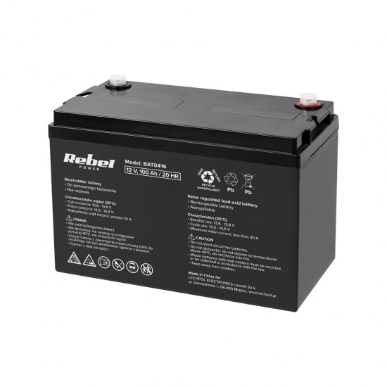 12V 100Ah Rebel Gel Battery 12V 100Ah Rebel Gel Battery