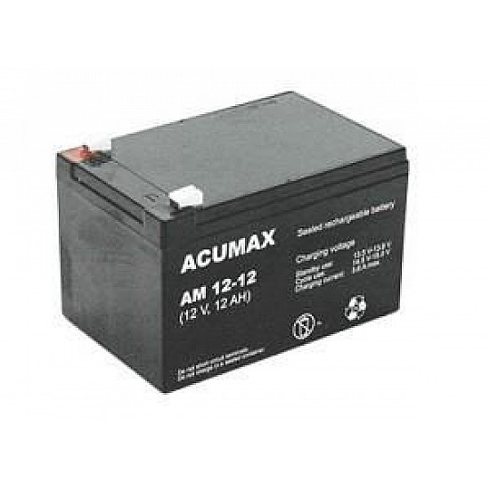 12V 12AH VRLA AM12-12 ACUMAX EMU BATTERY 12V 12AH VRLA AM12-12 ACUMAX EMU BATTERY