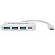 Manhattan USB-C Dock/Hub, Ports (x4): USB-A (x3) and USB-C, 5 Gbps (USB 3.2 Gen1 aka USB 3.0), With Power Delivery (60W) to USB-C Port (Note additional USB-C wall charger and USB-C cable needed), Universal for all devices, SuperSpeed USB, 3 Year Warranty