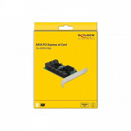 16 Port SATA PCI Express x4 Karte, Controller