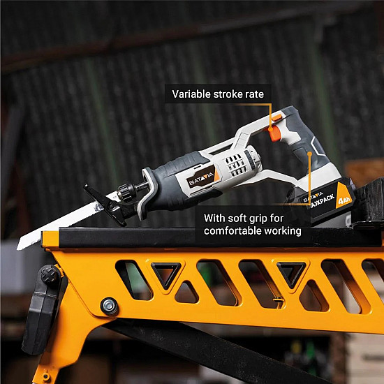 18V Cordless Reciprocating Saw - Without Battery and Charger