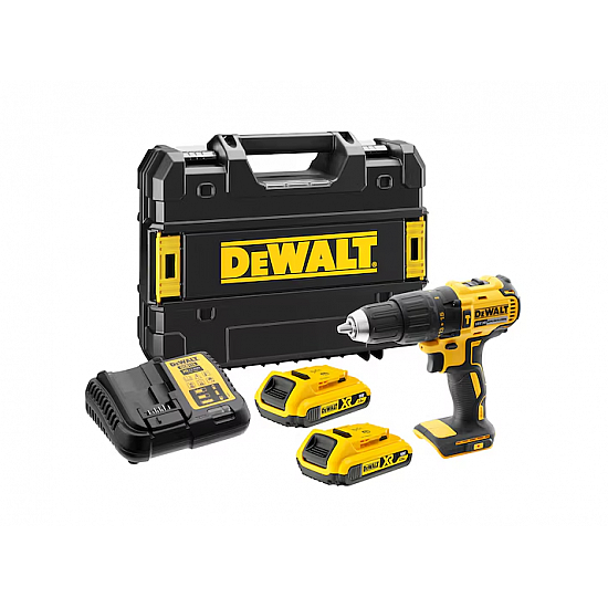 18V XR Brushless Hammer Drill Driver - 2 X 2Ah Batteries DCD778D2T-QW 340 W