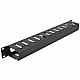 19 Kabelmanagement Rangierpanel mit 2 Öffnungen, Kabelführung schwarz, 1 HE