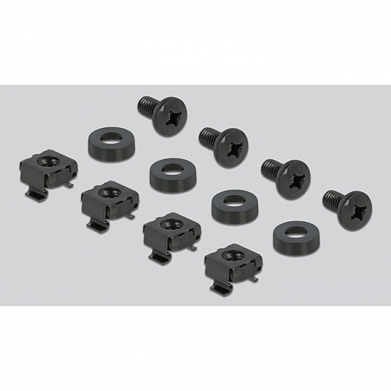 19 Kabelmanagement Rangierpanel mit 2 Öffnungen, Kabelführung schwarz, 1 HE