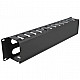 19 Kabelmanagement Rangierpanel mit 4 Öffnungen, Kabelführung