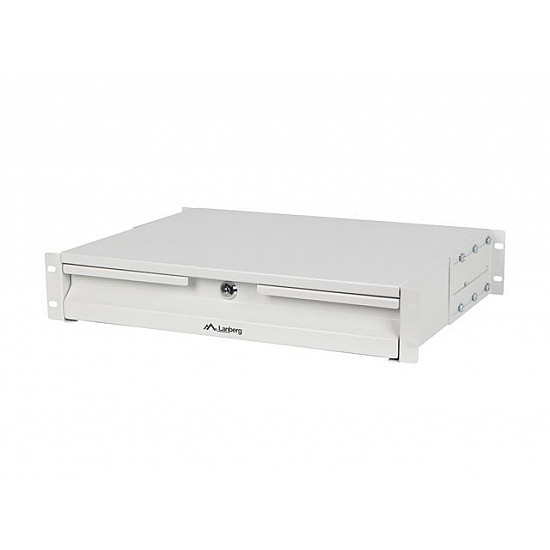 CABINET DRAWER 19 2U 360MM GREY LANBERG (2U/483X360MM LOAD CAPACITY UP TO 90KG, 4-POINT MOUNTING)