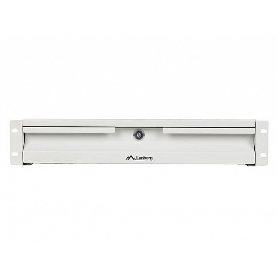 CABINET DRAWER 19 2U 360MM GREY LANBERG (2U/483X360MM LOAD CAPACITY UP TO 90KG, 4-POINT MOUNTING)