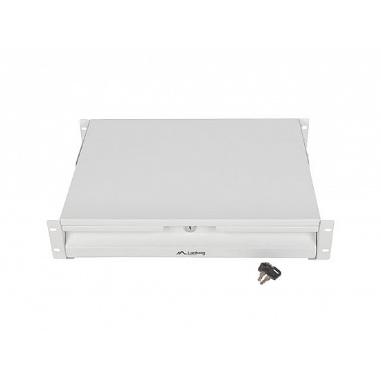 CABINET DRAWER 19 2U 360MM GREY LANBERG (2U/483X360MM LOAD CAPACITY UP TO 90KG, 4-POINT MOUNTING)