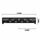 2 in 1 PC Speaker Soundbar Computer RGB LED Backlight Stereo Gaming USB 2 x 3W AUX 3.5 mm