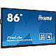217,40cm/86 (3840x2160) iiyama ProLite TE8612MIS-B3AG 16:9 4k UHD 24/7 Digital Signage 8ms 60Hz HDMI USB-C VGA LAN WIFI Speaker Black