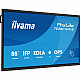 Iiyama ProLite TE8614MIS-B2AG - 218 cm (86") Diagonalklasse LCD-Display mit LED-Hintergrundbeleuchtung - interaktive Digital Signage - mit Touchscreen (Multi-Touch)
