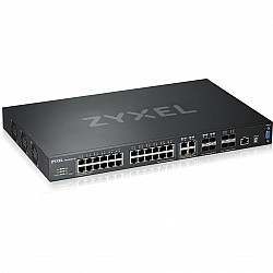 ZyXEL XGS4600-32 - Switch - L3 - managed - 24 x 10/100/1000 + 4 x Kombi-Gigabit-SFP + 4 x 10 Gigabit SFP+