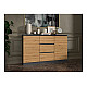 2D3S chest of drawers 120x30x75 cm, anthracite/artisan