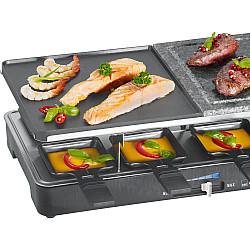 2-in-1 Raclette-Grill RG 3518 schwarz/edelstahl