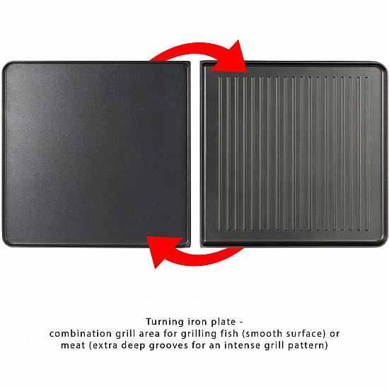 2-in-1 Raclette-Grill RG 3518 schwarz/edelstahl