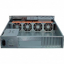 2U-2129-N black 2 height units