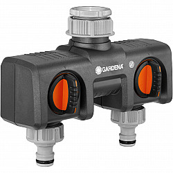 2-way manifold 8193-20 black grey 26.5mm G 3 4