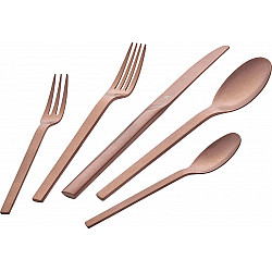 30-piece matte cutlery set Rose Gold