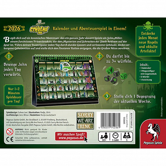 365 Abenteuer - Cthulhu 1926 (Edition 2026), Rätselspiel