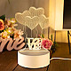 3D Heart Night Light Extralink Home, Optical Illusion for Bedroom USB