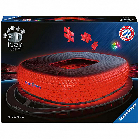 3D Puzzle Iconics: Allianz Arena - mit Licht 216 Teile