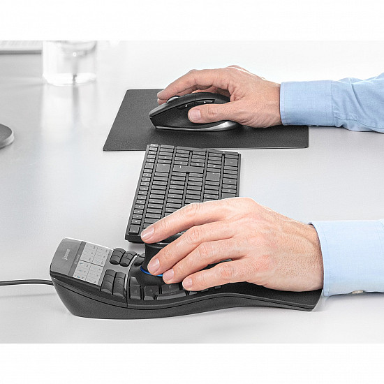 SpaceMouse Enterprise Kit 2 Braided USB-C cable 1.5m 2.4 GHz wireless technology 7,200 dpi sensor 7