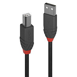 3M USB 2.0 TYP A AN B KABEL ANTHRA LINE