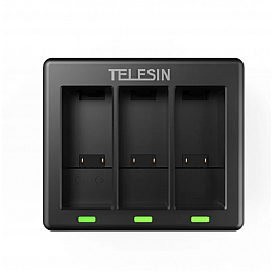 3-slot charger Telesin for GoPro Hero 12 / Hero 11 / Hero 10 / Hero 9