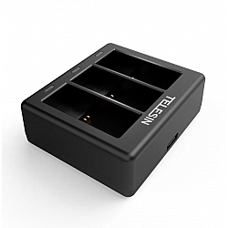 3-slot charger Telesin for GoPro Hero 12 / Hero 11 / Hero 10 / Hero 9