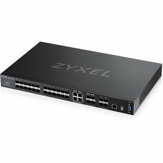 ZyXEL XGS4600-32F - Switch - L3 - managed - 24 x Gigabit SFP + 4 x Kombi-Gigabit-SFP + 4 x 10 Gigabit SFP+